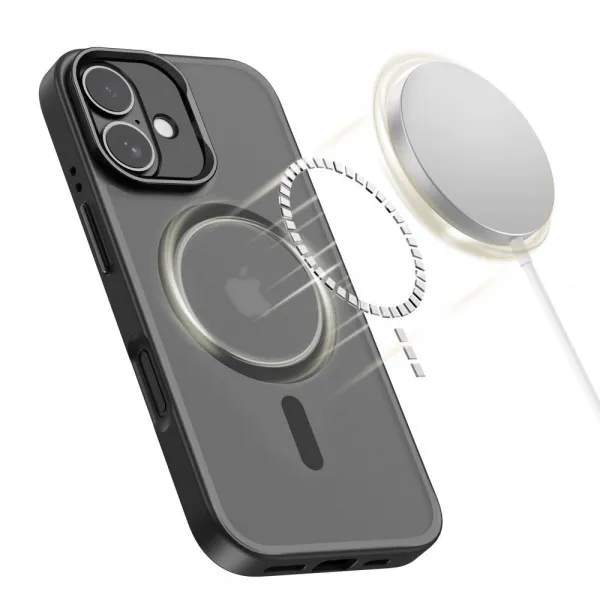 Tech-Protect MagStand MagSafe kryt na iPhone 17, čierny