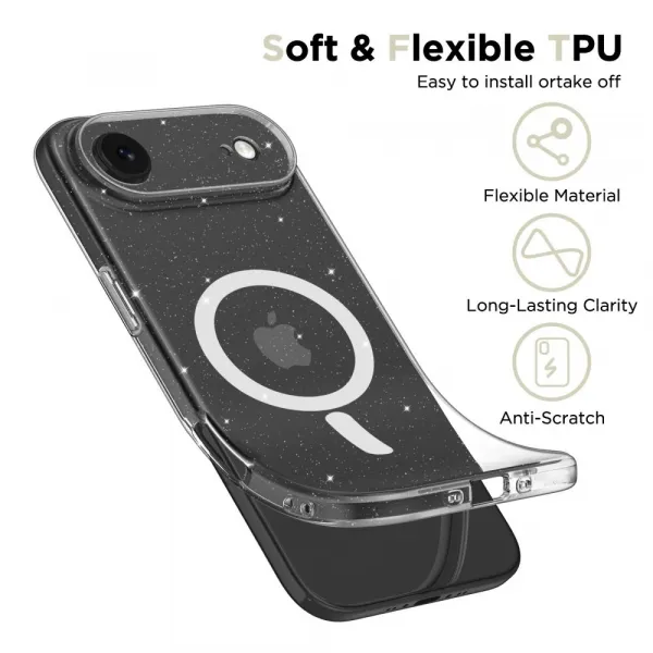 Tech-Protect Flexair MagSafe, iPhone Air, glitter
