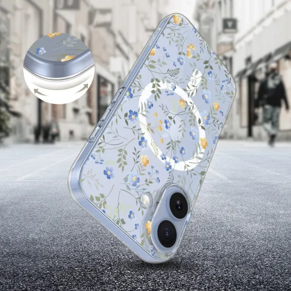 Tech-Protect Flexair MagSafe, iPhone 17, lúčne kvety