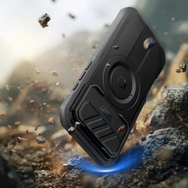 Tech-Protect Kevlar MagSafe puzdro, iPhone Air, čierne