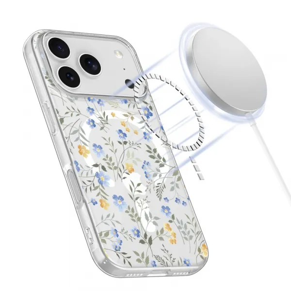Tech-Protect Flexair MagSafe, iPhone 17 Pro, lúčne kvety