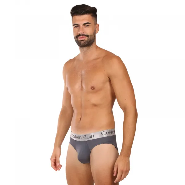 3PACK pánske slipy Calvin Klein viacfarebné (NB4122-0GU) S