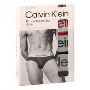 3PACK pánske slipy Calvin Klein viacfarebné (NB4122-0GU) S