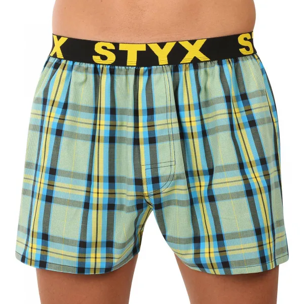 10PACK pánske trenky Styx športová guma viacfarebné (10B110110) M, trenírky