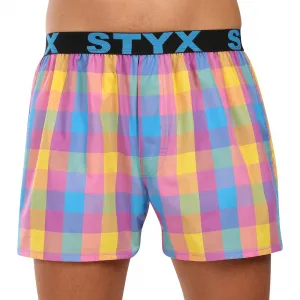 10PACK pánske trenky Styx športová guma viacfarebné (10B110110) M, trenírky