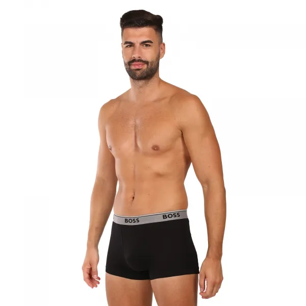 3PACK pánske boxerky BOSS čierne (50531684 964) L, trenky