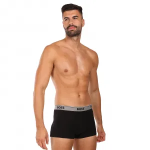 3PACK pánske boxerky BOSS čierne (50531684 964) L, trenky