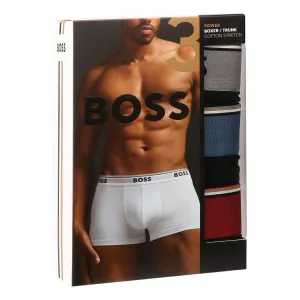 3PACK pánske boxerky BOSS čierne (50531684 964) L, trenky