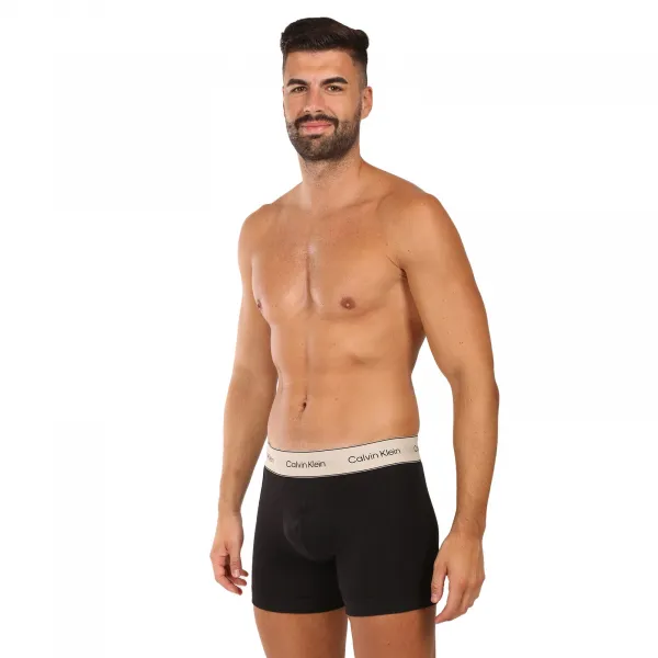 3PACK pánske boxerky Calvin Klein čierne (NB4447-UB1) M, trenky