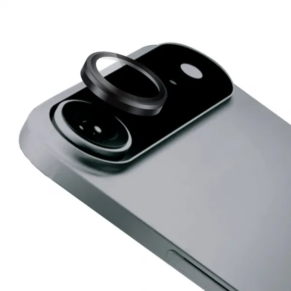 JP Camring Fit, sklíčko pre objektív fotoaparátu, iPhone Air, čierne