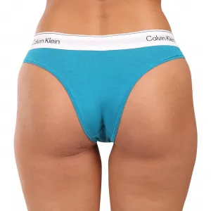 Dámske nohavičky brazilky Calvin Klein modré (QF8522-YTM) M