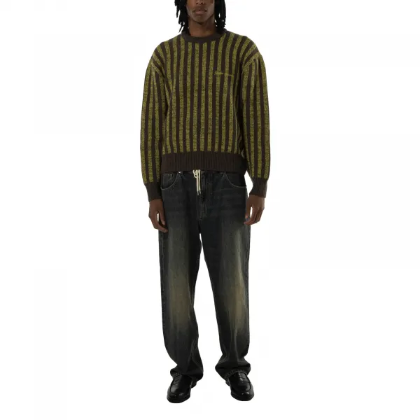 Goodies Sportive Pre-Internet Knit Cashmere "Brown" (PIK25-BROWN-MUSTARD)