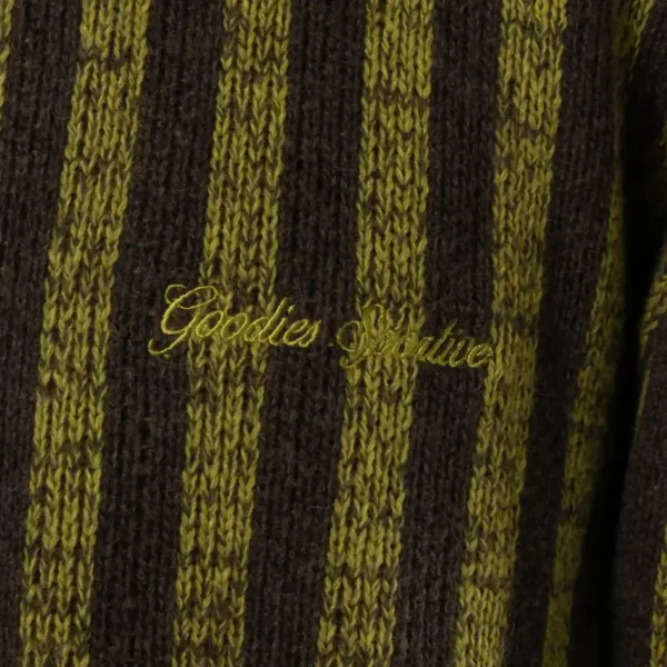 Goodies Sportive Pre-Internet Knit Cashmere "Brown" (PIK25-BROWN-MUSTARD)