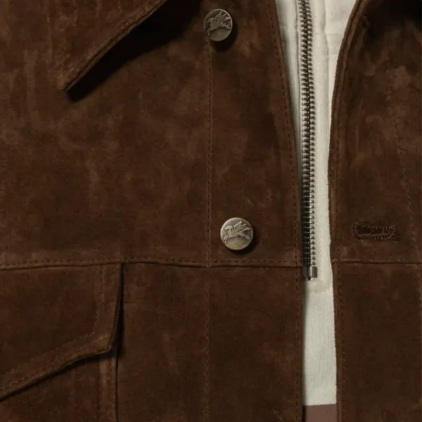 Goodies Sportive Premium Kombu Real Suede Jacket "Brown" (KSJ25-BROWN)