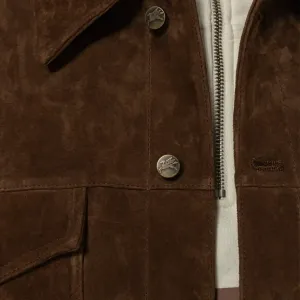 Goodies Sportive Premium Kombu Real Suede Jacket "Brown" (KSJ25-BROWN)