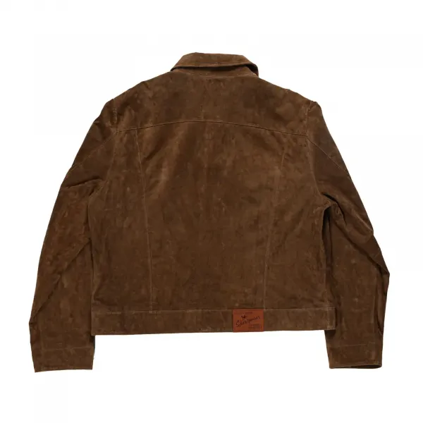 Goodies Sportive Premium Kombu Real Suede Jacket "Brown" (KSJ25-BROWN)