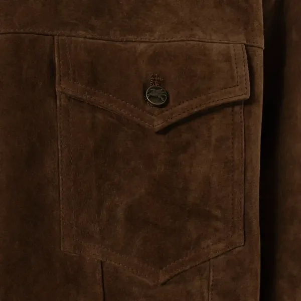 Goodies Sportive Premium Kombu Real Suede Jacket "Brown" (KSJ25-BROWN)