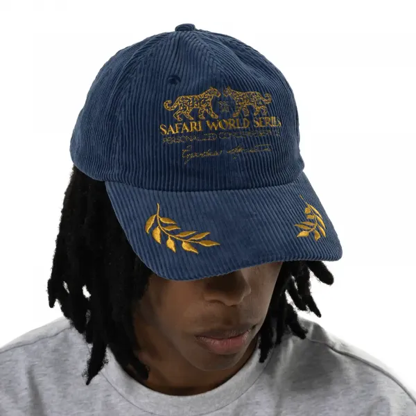 Goodies Sportive Safari Cap "Blue" (SBC25-BLUE-GOLD)