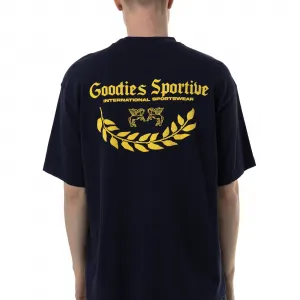Goodies Sportive Caesar Navy Tee "Blue" (CNT25-BLUE-MUSTARD)