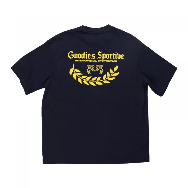 Goodies Sportive Caesar Navy Tee "Blue" (CNT25-BLUE-MUSTARD)