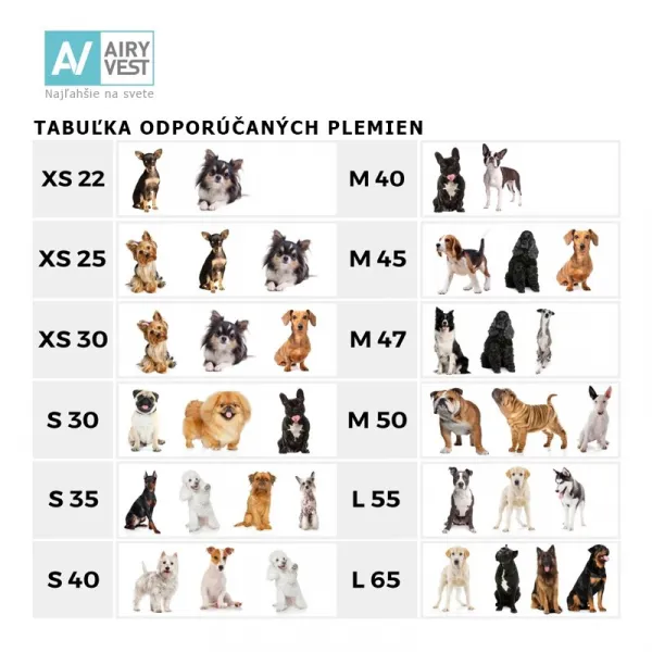 Teplá vesta pre psa AiryVest modro čierna, Veľkosť: M45