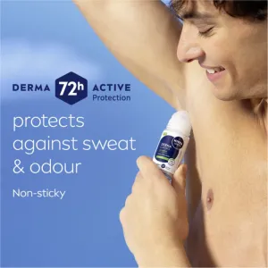 NIVEA MEN Derma Control Sensitive guličkový antiperspirant pre citlivú pokožku 50 ml