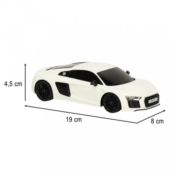 Rastar RC model Audi R8 2015 1:24 biele na diaľkové ovládanie-MOVEO