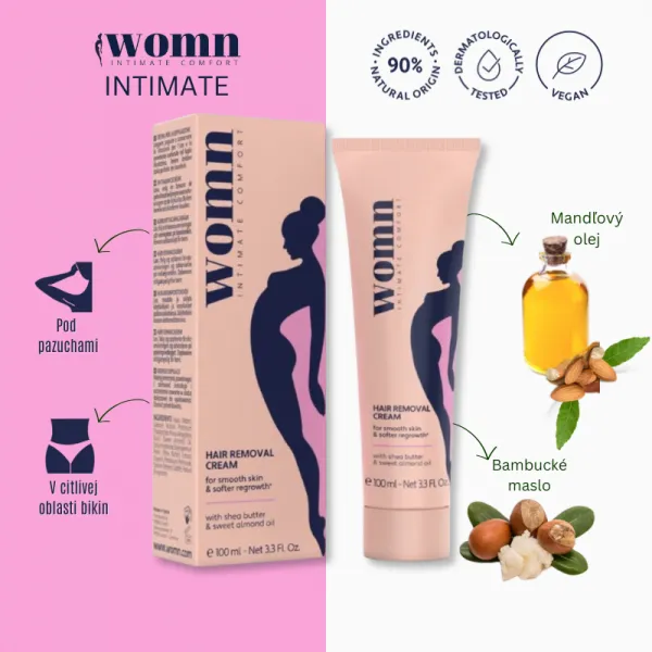 WOMN Intimate depilačný krém pre ženy