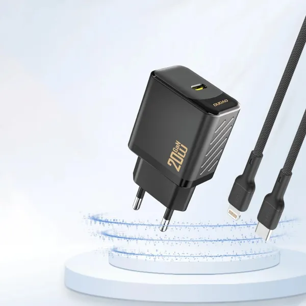 Dudao A26 GaN sieťová nabíjačka USB-C 20W, čierna