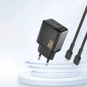 Dudao A26 GaN sieťová nabíjačka USB-C 20W, čierna