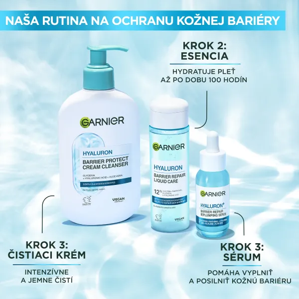 Garnier Skin Naturals Hyaluronic Aloe upokojujúci čistiaci krém s kyselinou hyalurónovou 250 ml