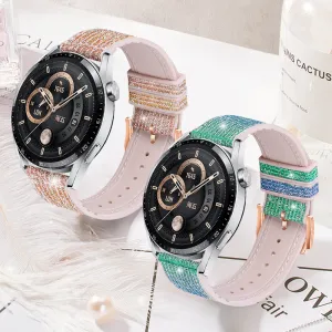 BStrap Glitter remienok na Garmin Venu 2 Plus, silver (SSG032C0109)