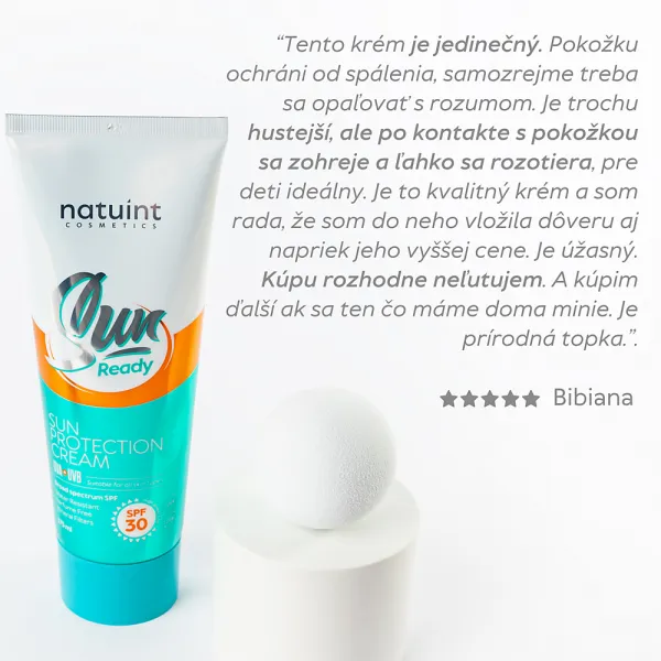 Natuint cosmetics - Ochranný telový krém proti slnečnému žiareniu - SPF 30