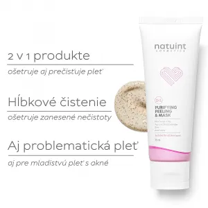 Natuint cosmetics - Maska a píling 2v1 - čistiaca