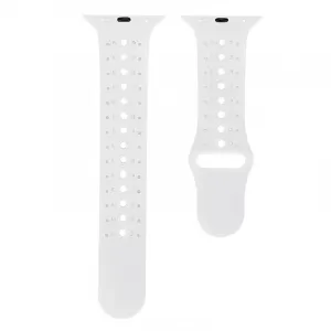 BStrap Silicone Sport remienok na Apple Watch 38/40/41mm, White (SAP007C07)