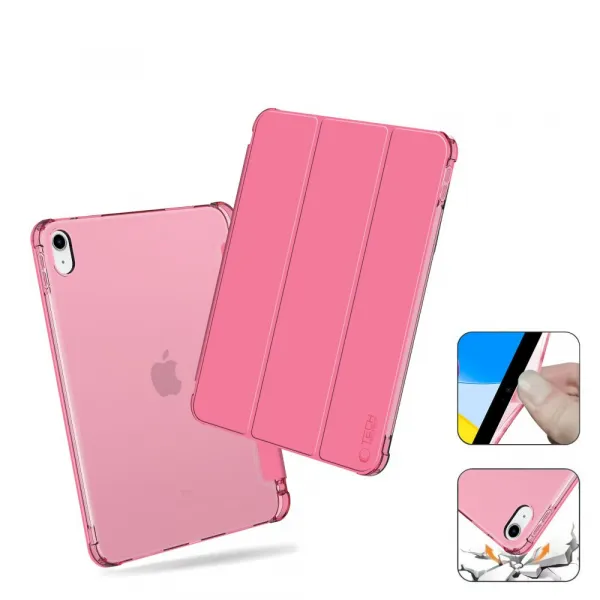 Tech-Protect SC Pen Hybrid puzdro na iPad 10.9'' 10gen 2022, ružové/priesvitné