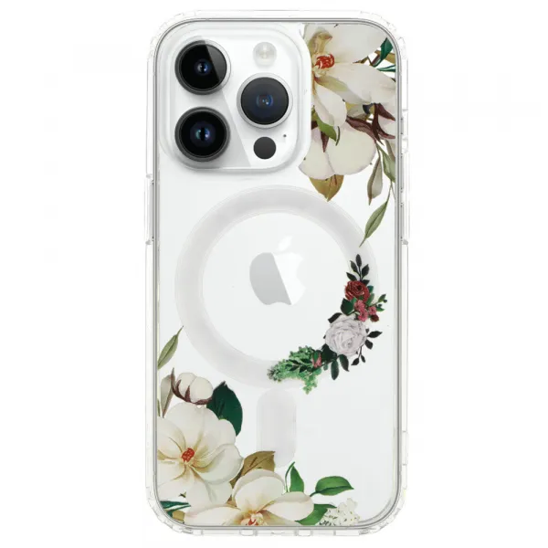 MG Flower MagSafe kryt na iPhone 12, white flower