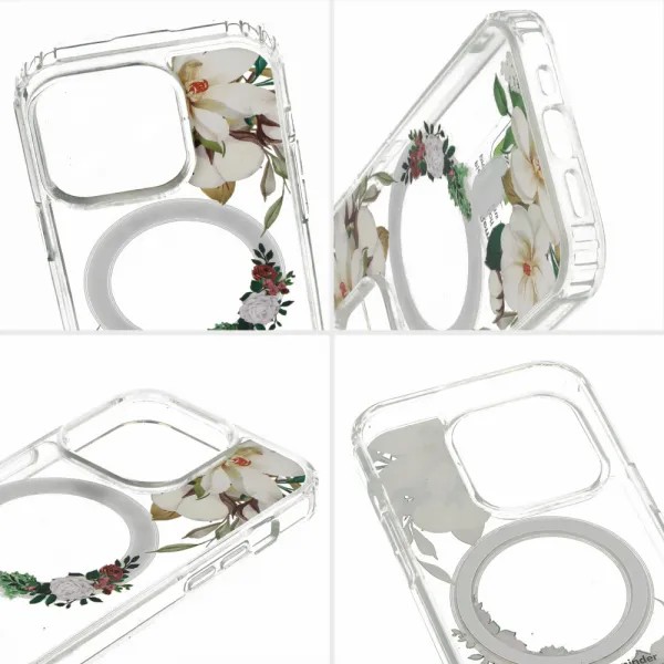 MG Flower MagSafe kryt na iPhone 12, white flower