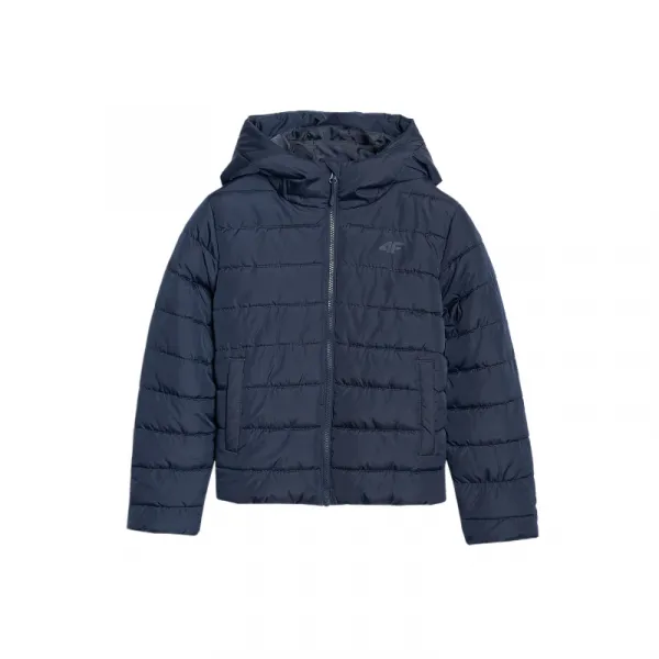 Chlapčenská bunda 4F JUNIOR DOWN JACKET U0704-4FJWAW25TDJAU0704-31S-NAVY