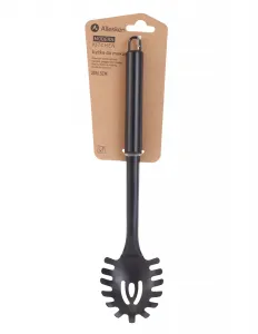 Allesken Oceľová naberačka na cestoviny MODERN KITCHEN 30x6,5 cm čierna