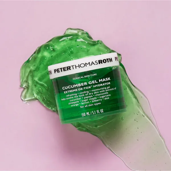 Peter Thomas Roth Cucumber De-Tox Gel Mask hydratačná gélová maska na tvár a očné okolie 150 ml
