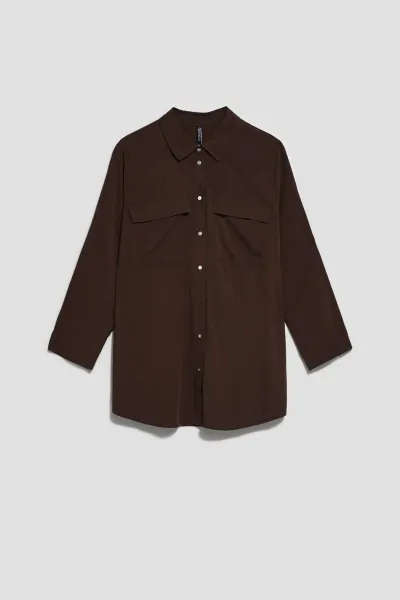 Marisse Women's Shirt L-Ko-4026 D.Oak
