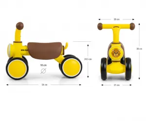 Detské odrážadlo Milly Mally York yellow