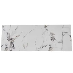 JAKS Rozkladací stôl Rex 180 - 240 cm orech biely mramor