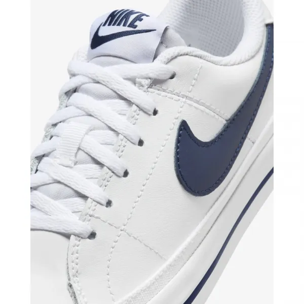 Chlapčenská rekreačná obuv NIKE Court Legacy white midnight navy