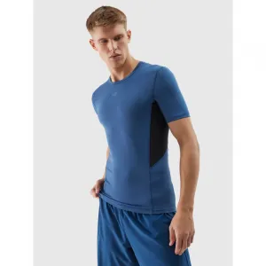 Pánske tréningové tričko s krátkym rukávom 4F TSHIRT FNK-WSS24TFTSM600-31S-NAVY