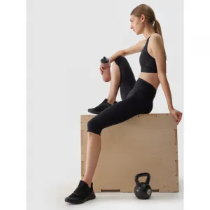 Dámske tréningové 3 4 nohavice 4F TIGHTS FNK-WSS24TFTIF187-20S-DEEP BLACK