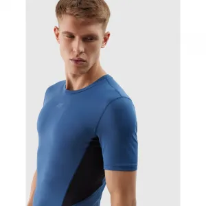 Pánske tréningové tričko s krátkym rukávom 4F TSHIRT FNK-WSS24TFTSM600-31S-NAVY