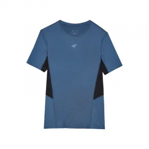 Pánske tréningové tričko s krátkym rukávom 4F TSHIRT FNK-WSS24TFTSM600-31S-NAVY