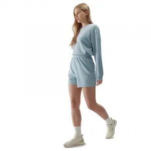 Dámske teplákové kraťasy 4F SHORTS CAS-WSS24TSHOF324-34S-LIGHT BLUE